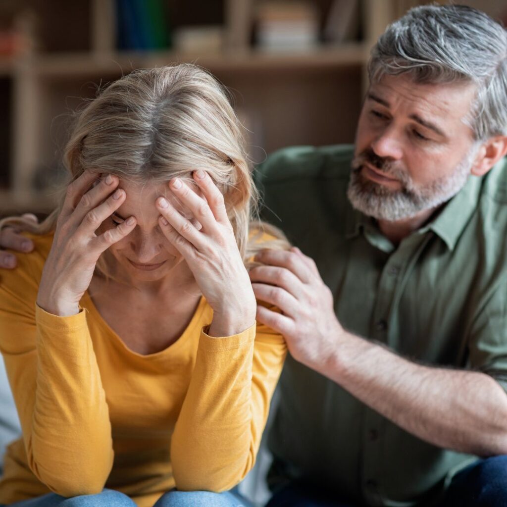 worried couple